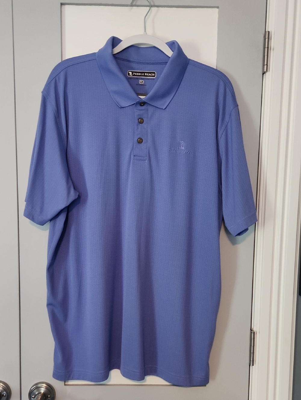 Pebble Beach Men's Periwinkle Polo Shirt, size XL